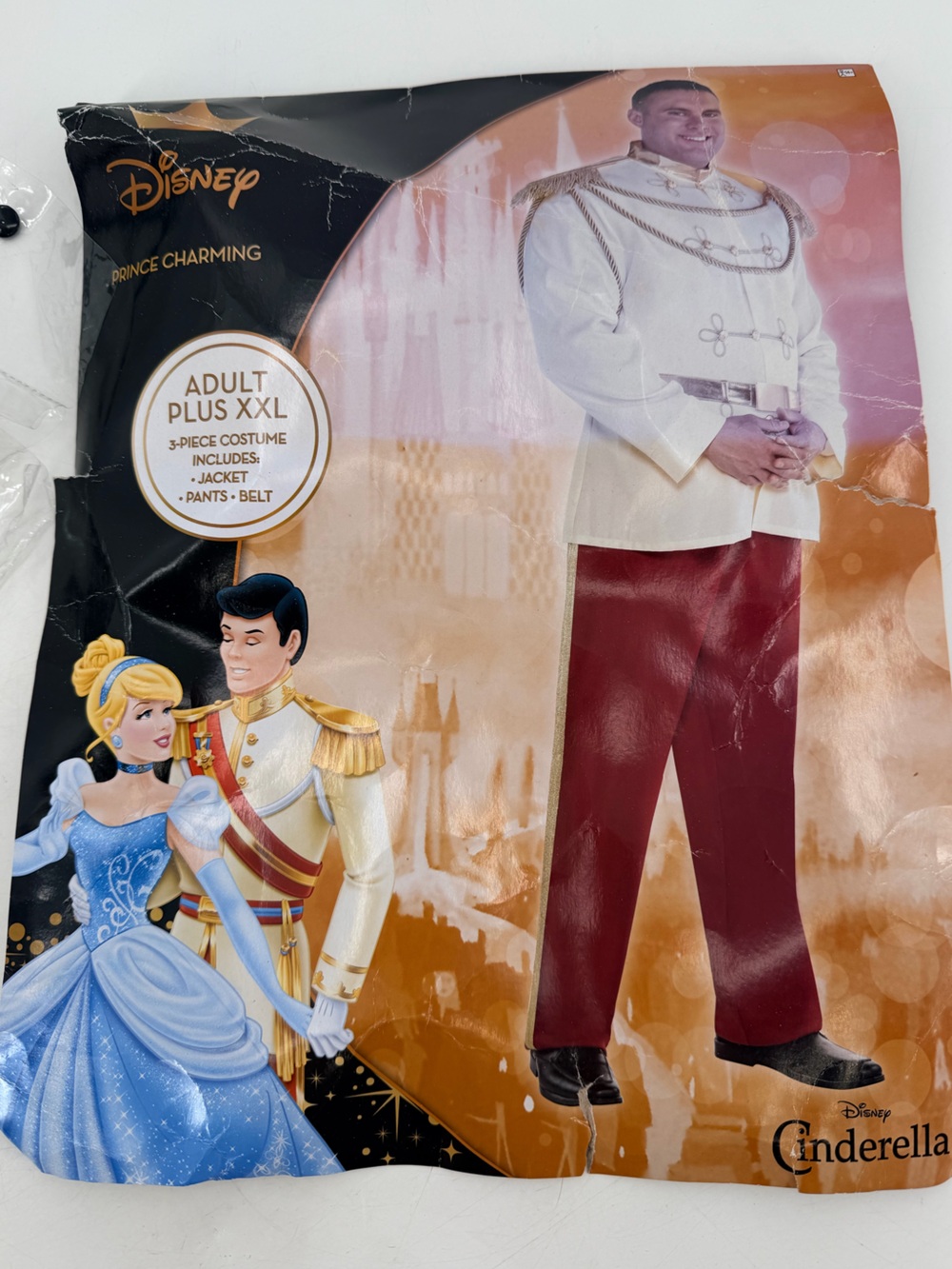 Disney Prince Charming Cinderella Costume Mens Big & Tall XXL Halloween Cosplay